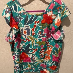 SHEIN Curve Floral Print Women's Top Size 2XL